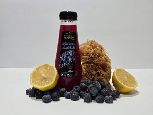 Blueberry seamoss lemonade