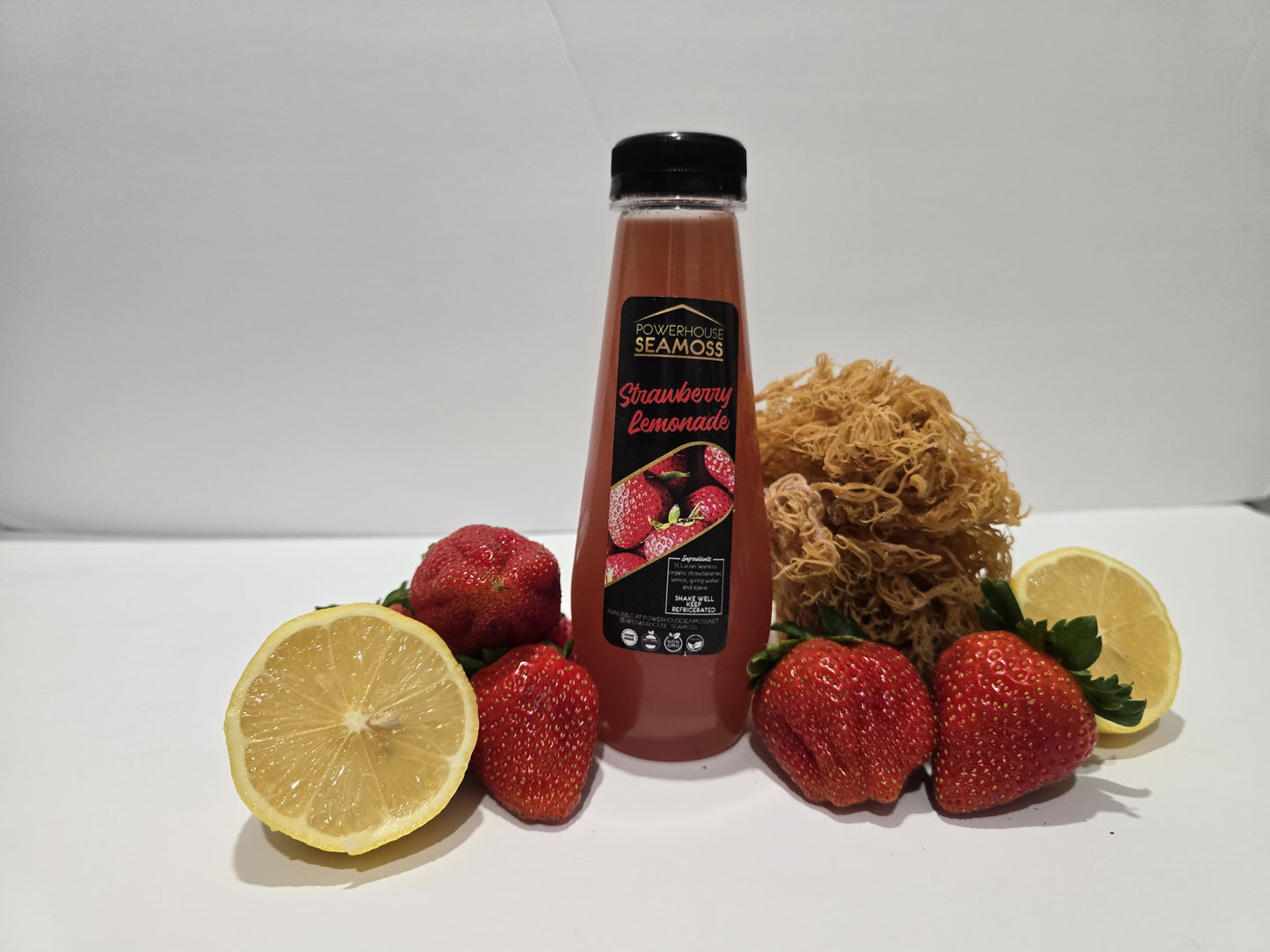 Strawberry seamoss lemonade