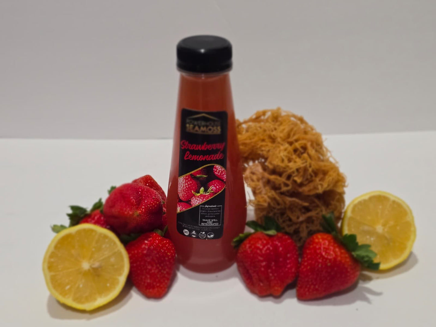 Strawberry seamoss lemonade