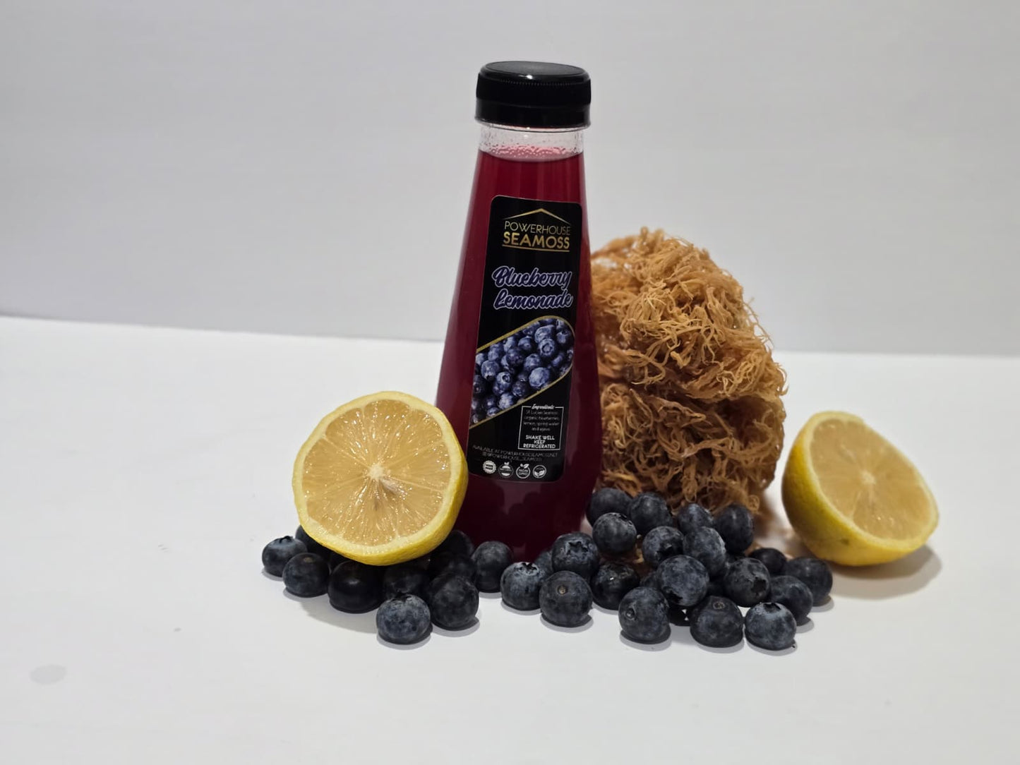 Blueberry seamoss lemonade